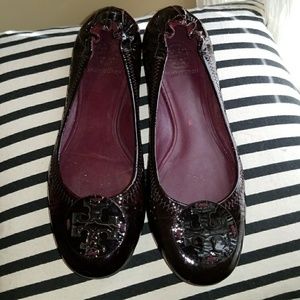 Plum Tory Burch flats